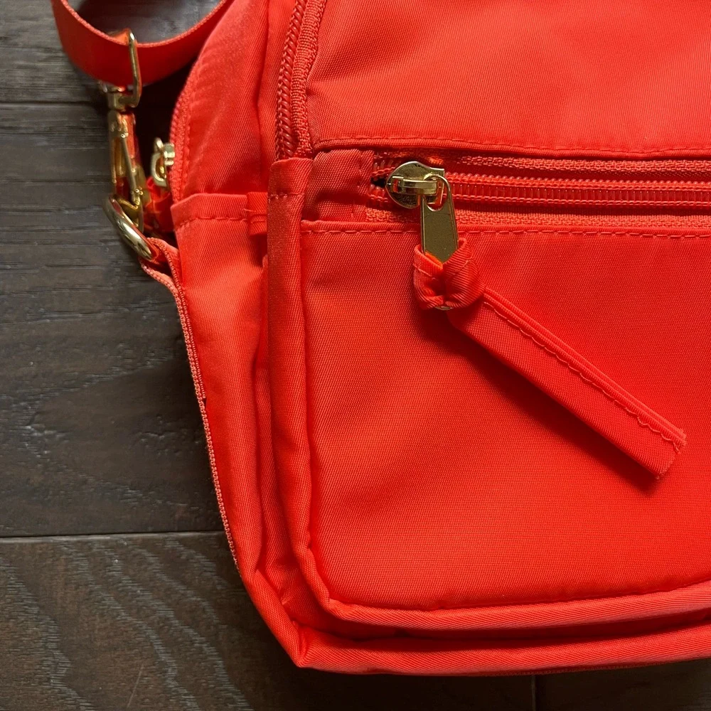 Punch Brand Over the Shoulder/ Crossbody/ Camera Bag Orange Like New!